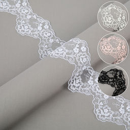 Кружево Gamma сетка 67 мм GKMB-6701M в рулоне 10 м 0.2