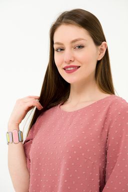 Платье со сборкой брусника - Odis фото 6