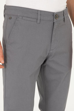 Брюки чиносы U.S. Polo Assn мужские серые хлопок с эластаном  фото 11