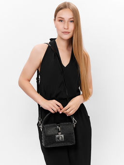 LACCOMA сумка Y2032-Z-черный натуральная кожа полиэстер