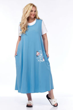 Костюм Belinga 2302 белый+голубой фото 2