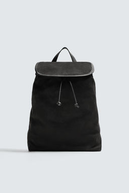 LEATHER BACKPACK - Zara фото 3