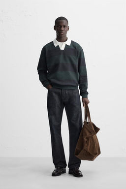 CONTRAST STRIPED POLO SHIRT