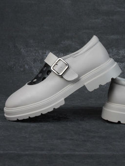 06-PDE38-2 GRAY Туфли женские (натуральная кожа)