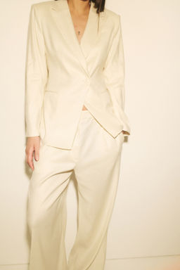 Americana en mezcla de lino Easy Care Slim Fit - H&m фото 4