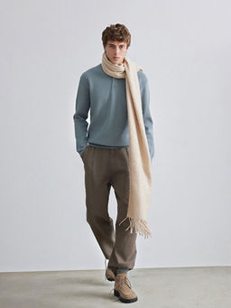 Bisiklet Yaka Erkek Triko Kazak