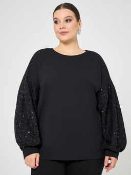 Джемпер 0269-1с черный кристалл