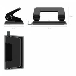 Цена за 24 шт. Дырокол ErichKrause Quadro Classic до 10 листов, ассорти (в коробке по 1 шт.)  фото 4