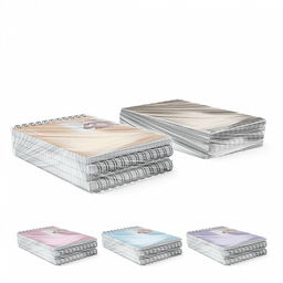 Цена за 4 шт. Блокнот с пластиковой обложкой на спирали ErichKrause Manga, А6, 80 листов, клетка_MIX-PACK  фото 8