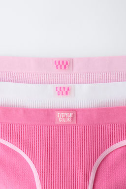 8-14 A?OS/ PACK TRES BRAGUITAS SEAMLESS / Multicolor - Zara фото 2