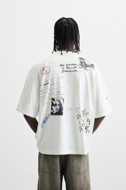 WASHED GRAPHIC T-SHIRT - Zara фото 3
