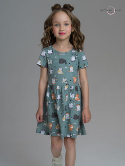 Платье Лето котята хаки - Sovalina фото 21