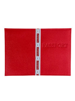 Обложка на паспорта из натуральной кожи, цвет красный