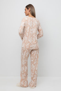 Е 20041/24/нюдовый беж,индийский жасмин пижама жен