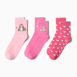 Подарочный набор термос и носки 3 пары KAFTAN Красотка, р. 36-37 (22-24 см)  фото 3