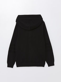 Kap??onlu Basic Uzun Kollu Erkek ?ocuk Triko H?rka - Waikiki фото 2