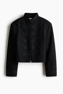 Chaqueta de sarga con hombreras