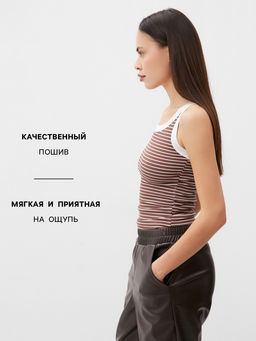 Майка женская MIST: Base, размер 42-44, бежевая