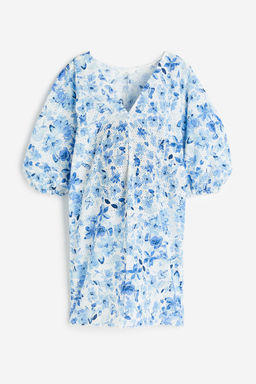 MAMA Vestido con bordado ingles