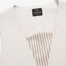 Жилет на подкладе с кружевом, Искусство переговоров (beige) - Charutti фото 12