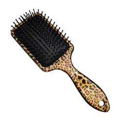 Solinberg Расческа массажная 338-69087L, пластиковая, пластиковые штифты, L 220 мм, леопард