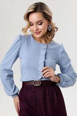 Блузка женская 4219/07/Голубой - Rise фото 9
