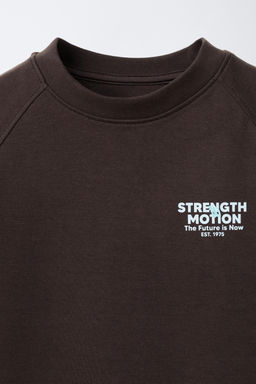 INTERLOCK SLOGAN T-SHIRT AND BERMUDA SHORTS SET - Zara фото 6