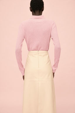 Rib-knit polo shirt - H&m фото 7