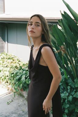 LIMITED EDITION ASYMMETRIC CAPE DRESS