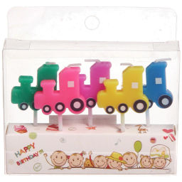 Свечи в торт "Машинки" (набор 5 шт)