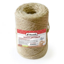 Голд Пак Komfi Шпагат джутовый, цилиндр, 2мм*200м 1200 текс HRD200С