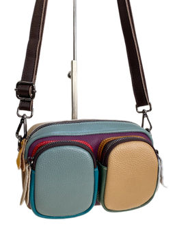 Женская сумка из натуральной кожи, цвет мультицвет