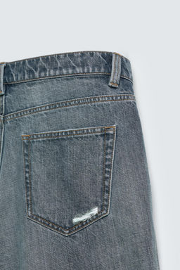 RIPPED DENIM BERMUDA SHORTS - Zara фото 9