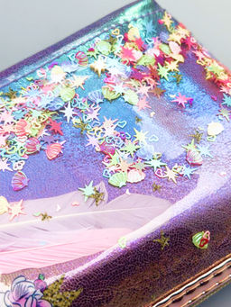 Sunflower Косметичка женская лодочка с пайетками 391, лебедь, разноцветный