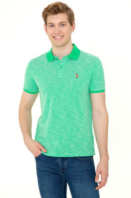 Erkek Elma Ye_ili Polo Yaka Ti__rt