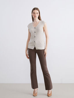 Crop Flare Kad?n Jean Pantolon