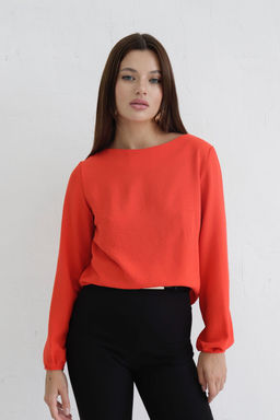 Блуза прямого силуэта с вырезом лодочка - Martichelli фото 20