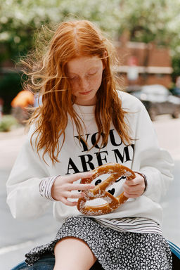 FLOCK SLOGAN SWEATSHIRT - Zara фото 7