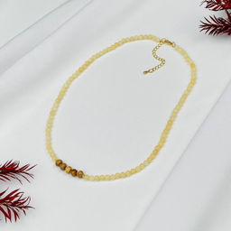 Колье из Кальцита и песочной Яшмы 38 см +