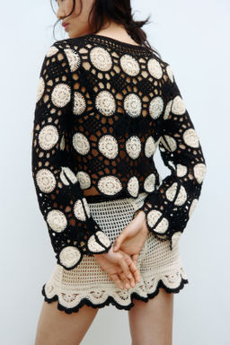 Top en punto calado efecto crochet - H&m фото 3