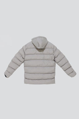 Trendyolmilla Man Gri Regular Fit Sisme Kapusonlu Suya ve Ruzgara Dayan?kl? K?sl?k Mont TMNAW25MO00041  фото 7