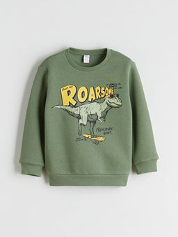 Bisiklet Yaka Uzun Kollu Erkek ?ocuk Sweatshirt