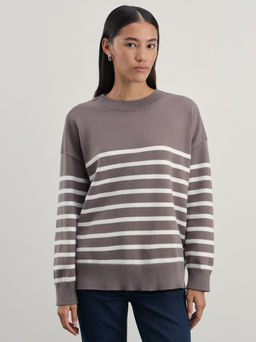 Джемпер в полоску из вискозы / Zarina  фото 3