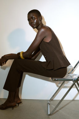 DARTED PEPLUM WAISTCOAT - Zara фото 3