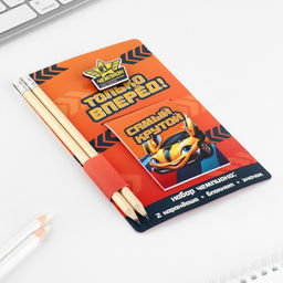 Подарочный набор, блокнот, карандаш простой 2 шт., значок-дерево «Только вперед»