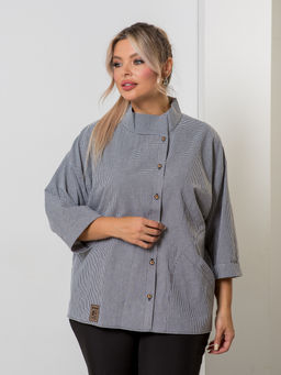 Блузка 1423 серый