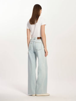CONTE CON-784 Джинсы wide leg ULTRA-LONG небесно-голубого цвета light blue