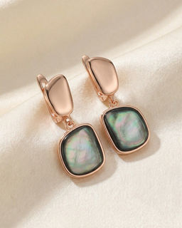 Серьги с натуральным перламутром