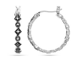 Серьги из серебра марказит, SL-AGA1661