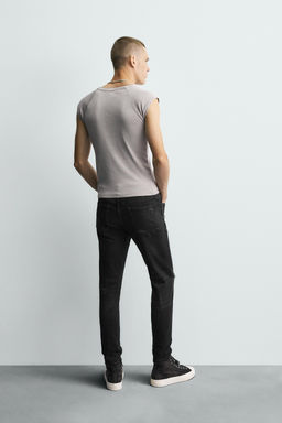 RIPPED SKINNY FIT JEANS - Zara фото 31